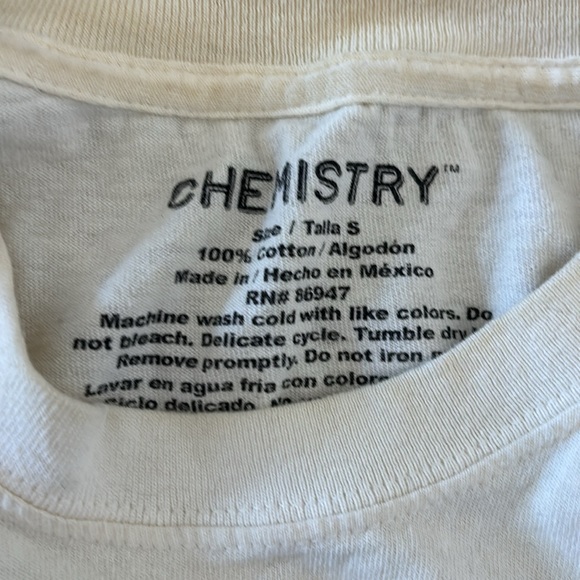 White NASA long sleeve with graphics down both sleeves - Picture 2 of 4